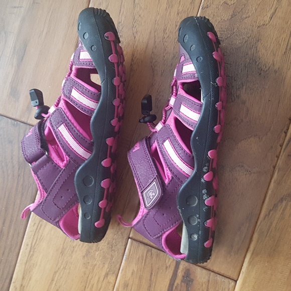 Kamik Crab Pink Purple Black Kids Girls Close-Toe Sandals Size 3 - Picture 4 of 14